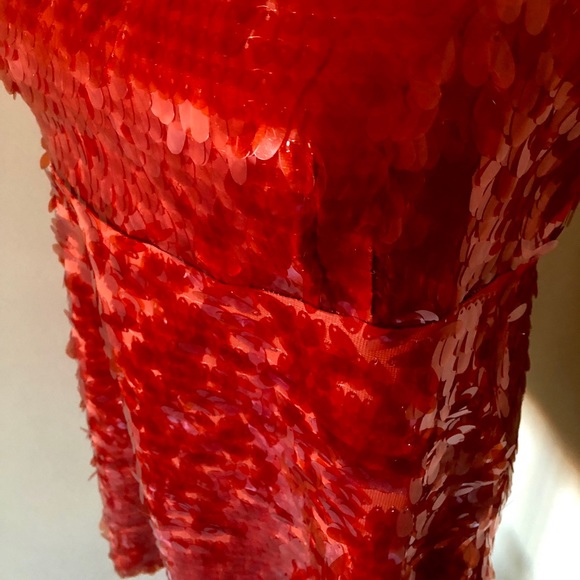 Zara Sequin A-Line Spaghetti Straps Party Dress - Picture 3 of 8